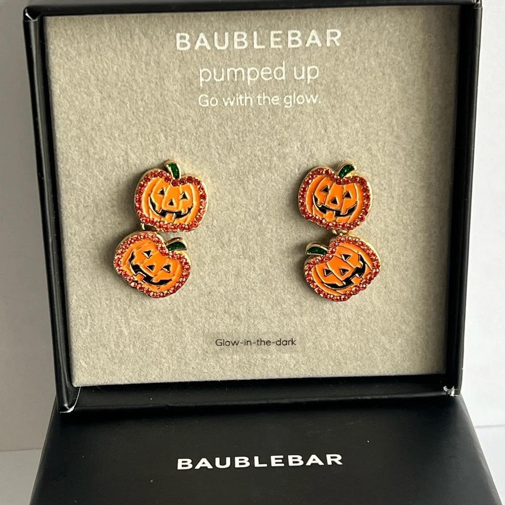 New Bauble Bar Pumpkin Earrings